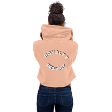 Load image into Gallery viewer, Royalty &amp; Respect Crop Hoodie
